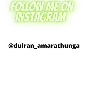 Follow me on Instagram